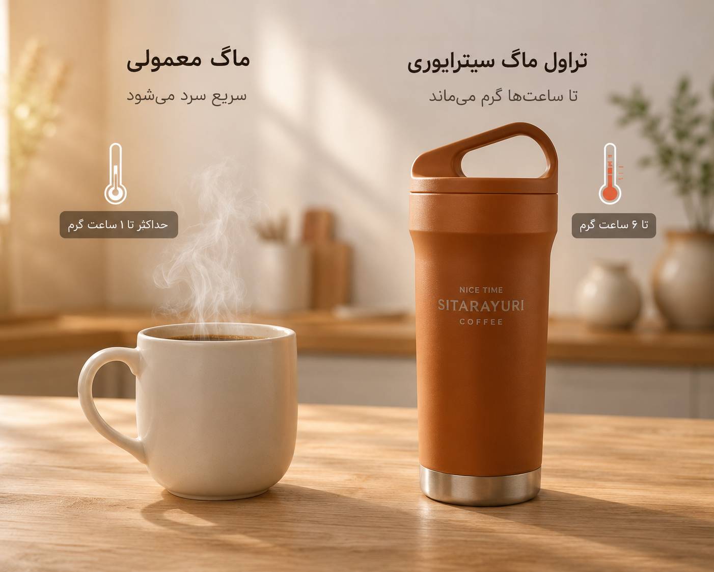تفاوت تراول ماگ با ماگ معمولی